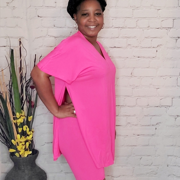 Nwt Pink Biker Set - Picture 2 of 3